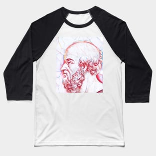 Eratosthenes of Cyrene Portrait | Eratosthenes of Cyrene Artwork | Line Art Baseball T-Shirt